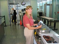 Liquids and gels come out of your carry-on luggage and must be in that plastic bag. Liquids and gels come out of your carry-on luggage and must be in that plastic bag.