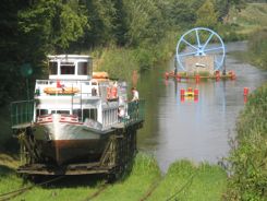 Elblag Canal Poland - colorful drawing wheel and all! Elblag Canal Poland - colorful drawing wheel and all!