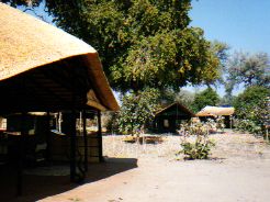 Kakuli Bush Camp Dining area and tents - Zambia
