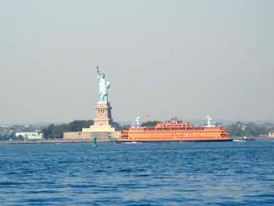 Statue of Liberty with Staten Island Ferry Statue of Liberty with Staten Island Ferry