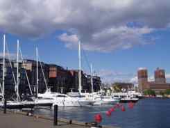 Oslo City Hall from Aker Brygge