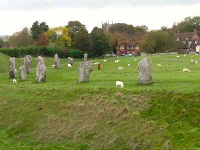 You share the Avebury Stone Circle with sheep You share the Avebury Stone Circle with sheep