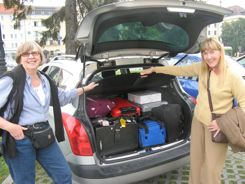Carry-on size luggage packs better in cars too!