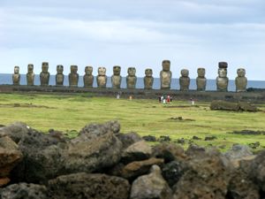 Moai of Tongariki on Rapa Nui (Easter Island)