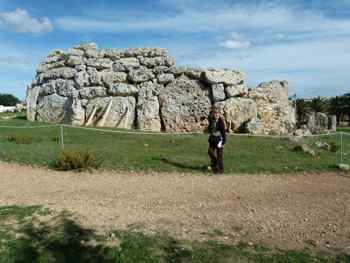 Ggantija Temple complex on the island of Gozo a ferry ride away from Malta