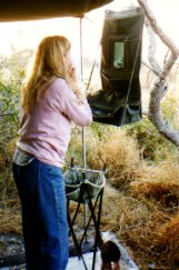 Hot water in the morning - Kalahari, Botswana