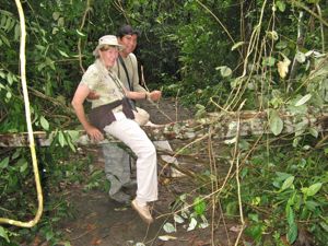 Jungle hike Amazonian Rainforest Peru - When you're planning a trip, think.. will I be able to handle ALL the obstacles?