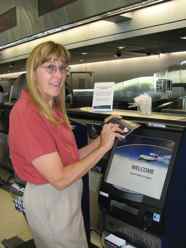 Kiosk check-in for surviving holiday flights