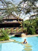 Pool at large tented camp Kenya