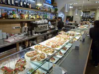 Tapas Bar in Barcelona Tapas Bar in Barcelona