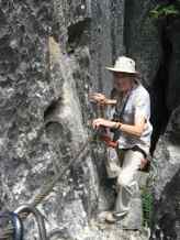 Some narrow ledges in the Tsingy