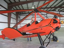 Pitcairn Aurogiro in hangar at Punta Gorda