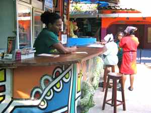 Reception Desk and Bar Fatimas Backpackers Hostel Mozambique Reception Desk and Bar Fatimas Backpackers Hostel Mozambique