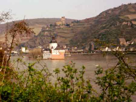 Pfalz Castle on the Rhine River