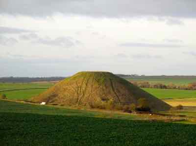 Silbury Hill near Avebury England Silbury Hill near Avebury England