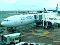 South African Airways at Johannesburg Airport South African Airways at Johannesburg Airport