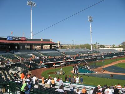 Spring Training Ball Parks are small and fun to visit.
