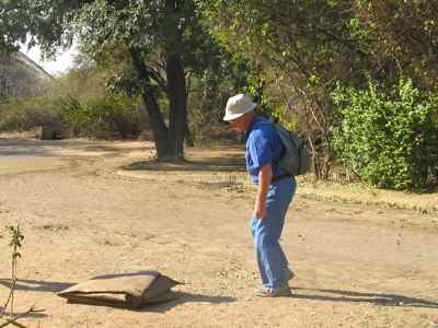 Participating in a mobile safari - That's our tent?