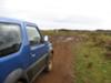Checking the road conditions on Easter Island