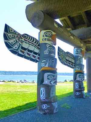 Totems at Campbell River
