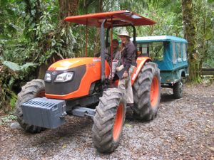 Tractor ride into the cloud forest - Panama