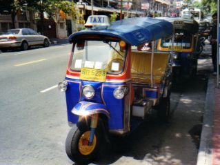 Tuk-tuks on the street in Bangkok Thailand Tuk-tuks on the street in Bangkok Thailand