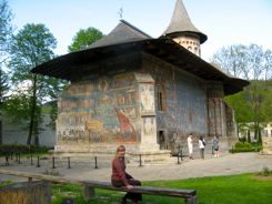 Painted Church at Voronet Romania Painted Church at Voronet Romania