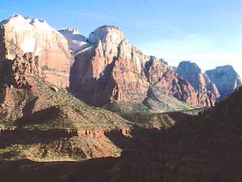 Zion West Canyon Sunrise Zion West Canyon Sunrise